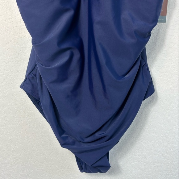 SMISMIVO BLUE ONE PIECE WOMEN SWIMSUIT PLUS SIZE XXL NEW WITH TAGS SWIMWEAR - Picture 8 of 9